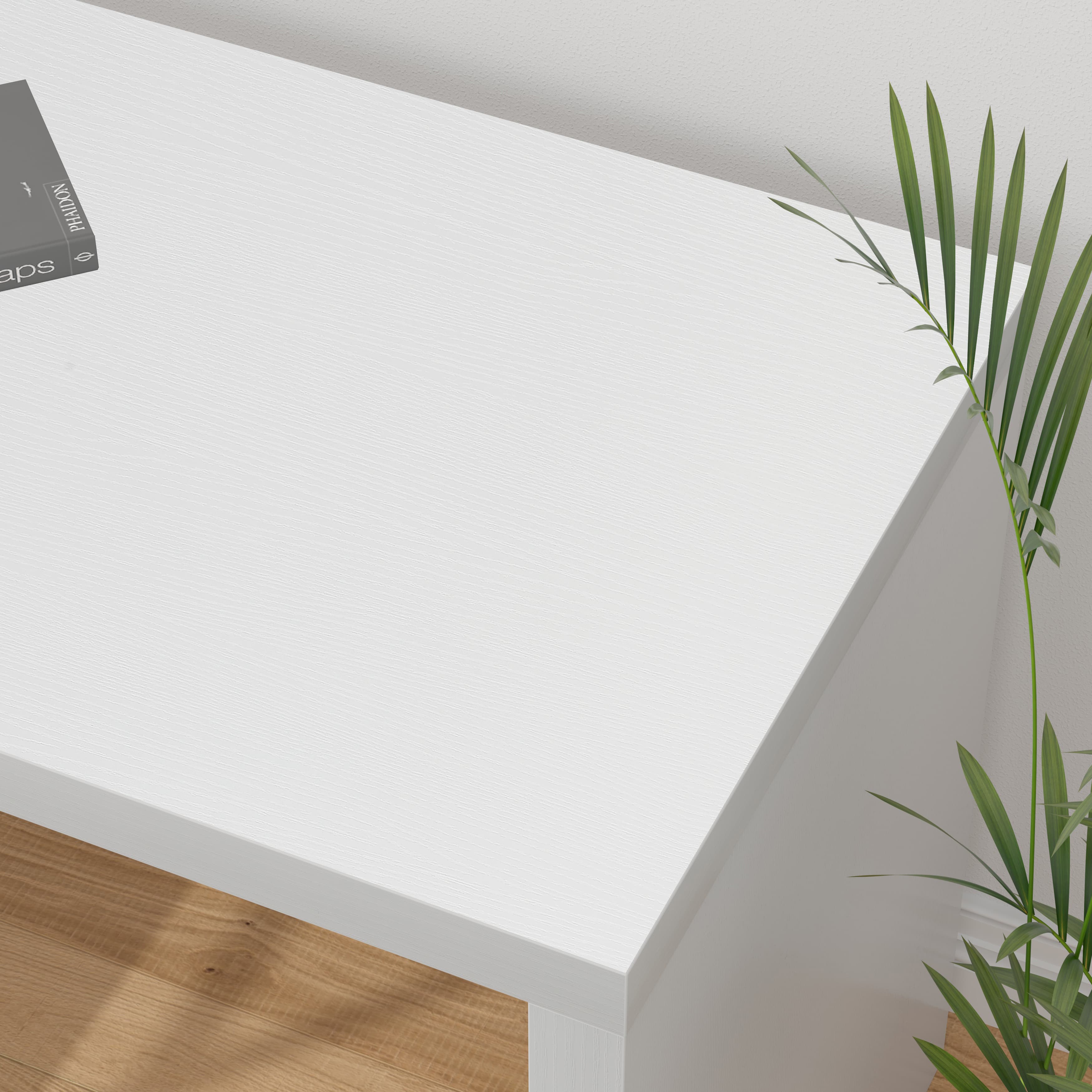 Paasyonmate 60“ L-Shaped Computer Desk with Drawers and Shelves, Corner Desk with Storage Cabinet for Home Office, White 2