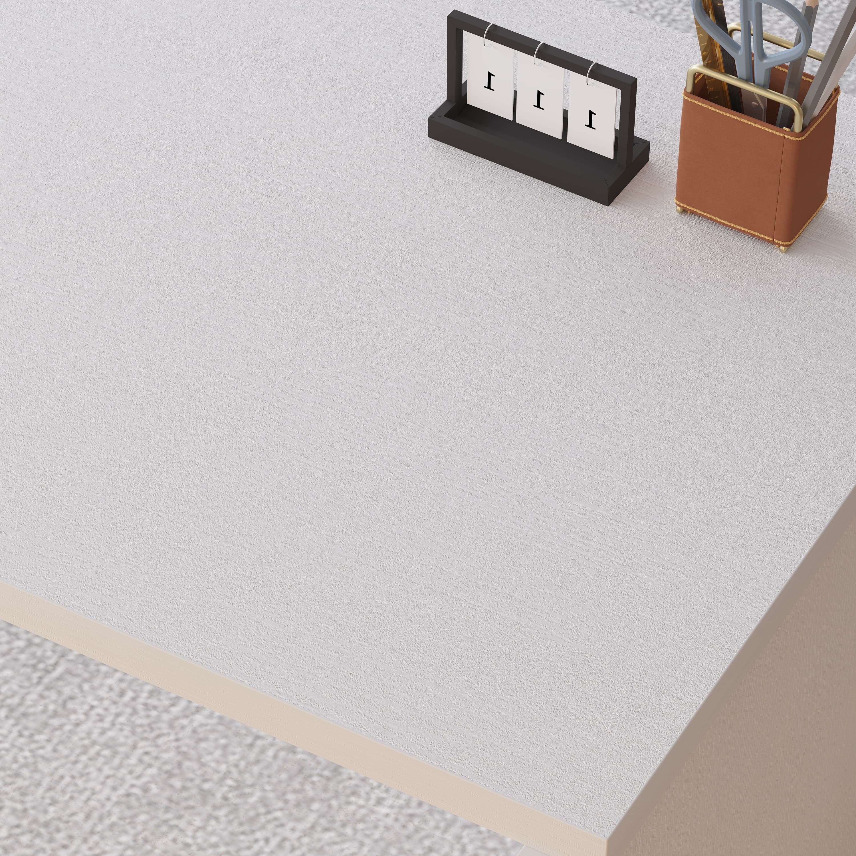 Paasyonmate 55" L-Shaped Computer Desk with 3 Drawers & 2 Shelves, Reversible Corner Desk for Home Office, White 11